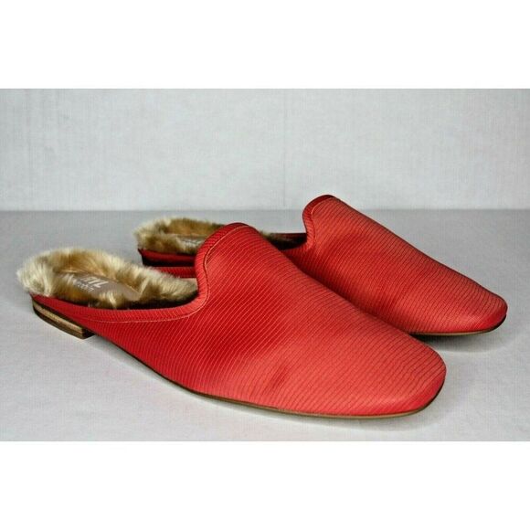 Faryl By Farylrobin Women's 14M Moka red lizard mules - New - Picture 1 of 7